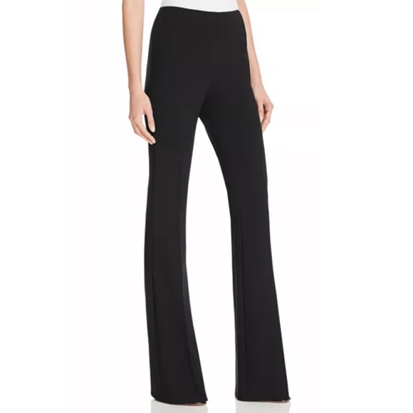 🌻Theory "Admiral Crepe" substantia Black Flare Pants Size 4 - Picture 2 of 12